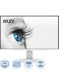 Монитор MSI PRO MP243XW 23.8 FHD/IPS/1ms/HDMI/DP/100Гц/White