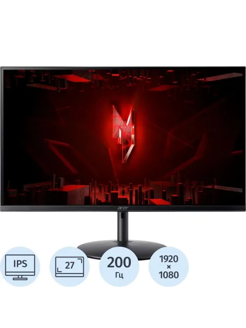 Монитор Acer Nitro (UM.HX0CD.102)27/FHD/IPS/200Hz/250cd/1ms/HDMI/DP