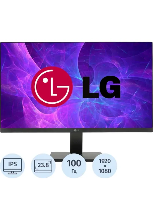 Монитор LG 23.8 24MR400-B IPS FHD HDMI VGA 100Hz 250cd Ex