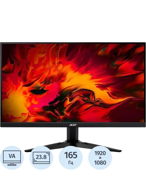 Монитор ACER Nitro (UM.QX1EE.S02)23,8/FHD/VA/165Hz/250cd/1ms/HDMI/DP