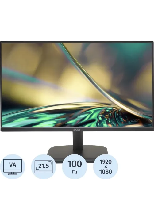 Монитор Acer (UM.WE1CD.H01)21,5/FHD/VA/100Hz/250cd/1ms/HDMI/VGA