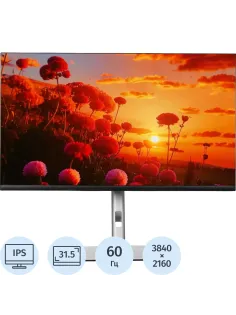 Монитор Dell 31.5 P3223QE IPS 300cd 3840x2160 60Hz DP HDMI USB-C RJ45 HAS