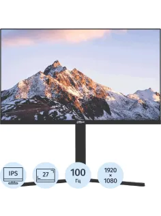 Монитор Dahua 27 DHI-LM27-B201A FHD/IPS/HAS Piv/100Гц/VGA/HDMI/DP/черный