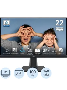 Монитор MSI MP225(9S6-3PC6CM-004)21.5/FHD/IPS/100Hz/250cd/1ms/HDMI/VGA