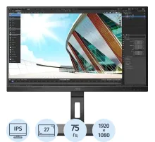 Монитор AOC (27P2Q)27/FHD/IPS/75Hz/300cd/4ms/VGA/HDMI/DP