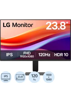 Монитор LG 23.8 24U411A-B FHD/IPS/250cd/120Гц/HDMI/VGA/черный