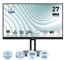 Монитор MSI Pro MP271AP (9S6-3PA29T-086) 27/FHD/IPS/100Hz/300cd/1ms/VGA/DP