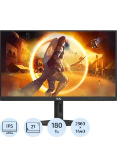 Монитор AOC (Q27G4X)27/WQHD/IPS/180Hz/450cd/0.5ms/HDMI