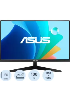 Монитор ASUS VY249HF(90LM06A3-B01A70)23.8/FHD/IPS/100Hz/250cd/1ms/HDMI/Dsub