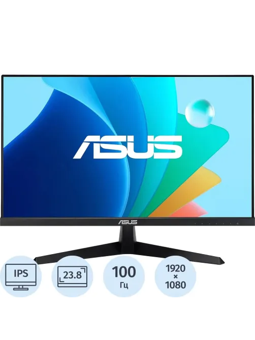 Монитор ASUS VY249HF(90LM06A3-B01A70)23.8/FHD/IPS/100Hz/250cd/1ms/HDMI/Dsub