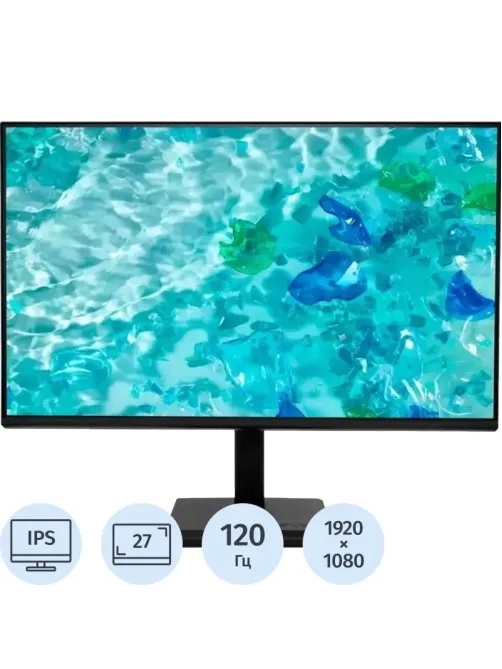 Монитор Acer 27 Vero V277Gbipv (UM.HV7CD.G04)16:9, IPS,FHD,120Hz, VGA ,HDMI