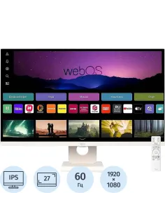 Монитор LG (27SR50F-W)27/FHD/IPS/60Hz/250cd/5ms/HDMI