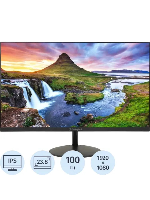 Монитор AOPEN 24SA2YEbi(UM.QS2EE.E18)23,8/FHD/IPS/100Hz/250cd/4ms/VGA/HDMI