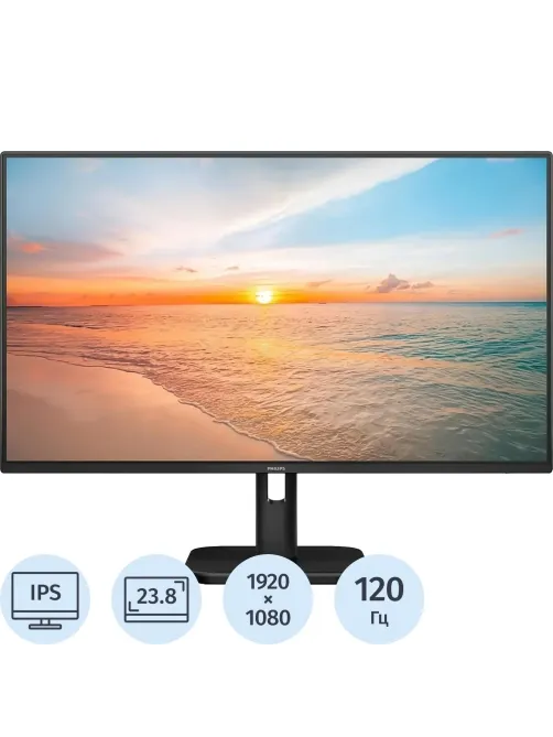 Монитор Philips 24E1N2100A 23.8 FHD/IPS/120Гц/HDMI/VGA/черный