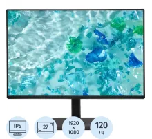Монитор Acer B277Gbmiprzxv 27 FHD/IPS/120Гц/HDMI/DP/черн(UM.HB7CD.G03)