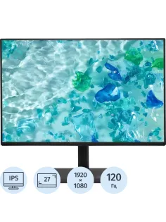 Монитор Acer B277Gbmiprzxv 27 FHD/IPS/120Гц/HDMI/DP/черн(UM.HB7CD.G03)