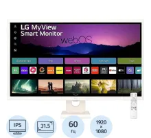 Монитор LG (32SR50F-W)31,5/FHD/IPS/60Hz/250cd/5ms/HDMI