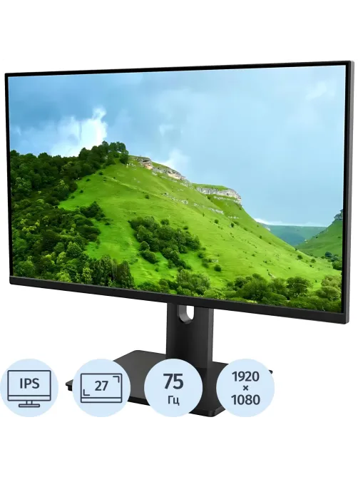 Монитор VALDAY RN27AVB (27/IPS/FHD/75Hz/HDMI/2xDP/VGA/VESA/Черный)