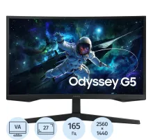 Монитор Samsung G55C S27CG550EI (LS27CG550EIXCI) VA/2560x1440/HDMI/Curved