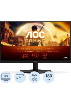 Монитор AOC 27G42E 27 FHD/IPS/180Гц/300cd/2xHDMI/DP/черный