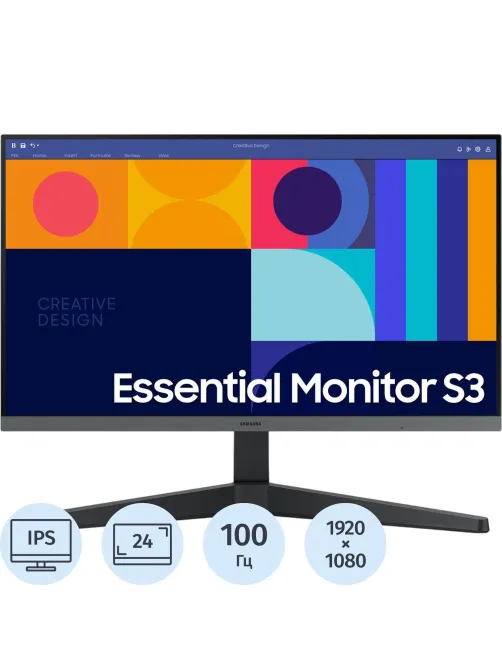 Монитор Samsung S24C330GAI (LS24C330GAIXCI) 24/IPS/FHD/4ms/250cd/100Hz