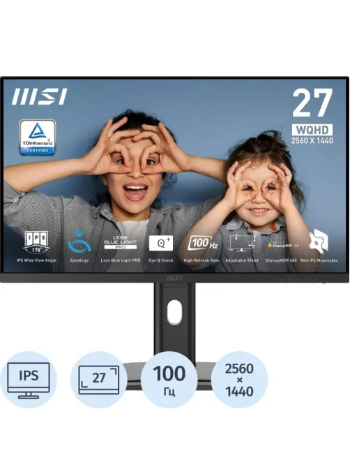 Монитор MSI 27 PRO MP273QP E2 16:9 2560x1440 IPS HDMI,DP,100Hz,Black