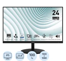 Монитор MSI PRO MP242A (9S6-3PA1CT-205)23.8/FHD/IPS/100Hz/300cd/1ms