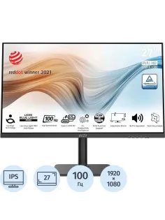 Монитор MSI MD272XP(9S6-3PB19H-232)27/FHD/IPS/100Hz/300cd/4ms/HDMI/DP