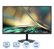 Монитор Acer 27 SA272UG0bmiipx (UM.HS2CD.011) IPS,2560x1440,120Hz,HDMI,DP