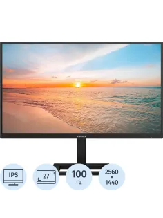 Монитор Philips (27E1N1600AE)27/WQHD/IPS/100Hz/350cd/1ms/HDMI