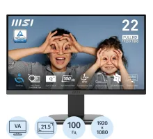Монитор MSI 21,45' PRO MP223 E2, VA, 1920x1080,100Hz, HDMI, DP, External