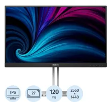 Монитор Philips 27 27B2N4500 QHD, IPS, 2xHDMI, DP