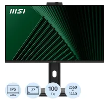 Монитор MSI 27 PRO MP275QPDG Black,IPS,2560x1440,100Hz,HDMI,DP,USB-C,Webcam