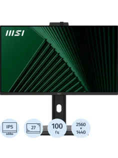 Монитор MSI 27 PRO MP275QPDG Black,IPS,2560x1440,100Hz,HDMI,DP,USB-C,Webcam
