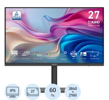 Монитор MSI Modern MD272UPHG 27 UHD(3840x2160) IPSHDMI,DP,USB-C,,60Hz,Black