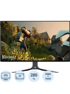 Монитор Dell 27 GAMING Alienware AW2723DF,2560x1440,IPS,280Гц,HDMI,DP,ч/бел