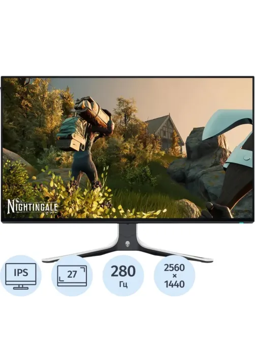 Монитор Dell 27 GAMING Alienware AW2723DF,2560x1440,IPS,280Гц,HDMI,DP,ч/бел
