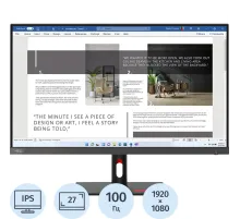 Монитор 27 Lenovo ThinkVision S27i-30 IPS HDMI FHD 100Hz VGA(63DFKAT4UK)