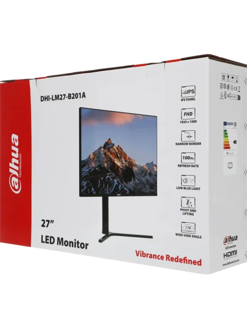 Монитор Dahua 27 DHI-LM27-B201A FHD/IPS/HAS Piv/100Гц/VGA/HDMI/DP/черный