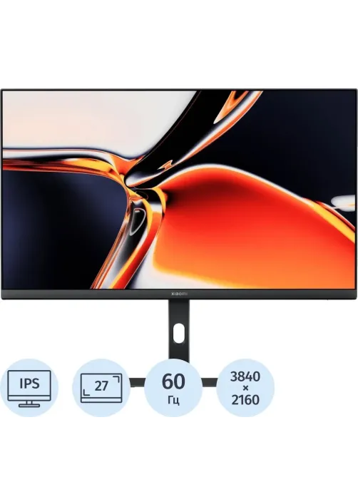 Монитор 27 Xiaomi A27Ui-EU (ELA6221EU)IPS/3840х2160/60Hz/HDMI/DP/USB-С(90W)