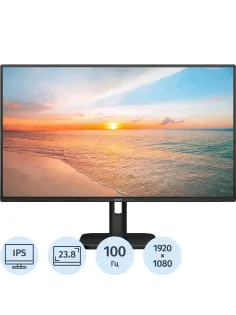 Монитор Philips (24E1N1100A)23.8/FHD/IPS/100Hz/250cd/4ms/HDMI/VGA