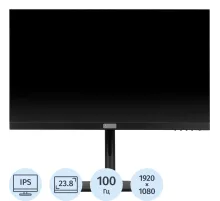 Монитор Lightcom 23.8 V-Plus FHD/IPS/HAS Piv/100Гц/HDMI/DP/USB/черный