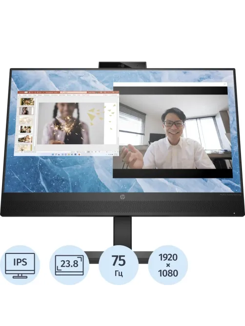 Монитор HP 23.8 M24m IPS HDMI Cam HAS Piv 300cd 75Hz DP FHD USB (678U5AA)