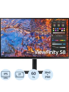 Монитор SAMSUNG 27(LS27B800PXIXCI)VA/3840x2160/60Гц/350cd/5мс