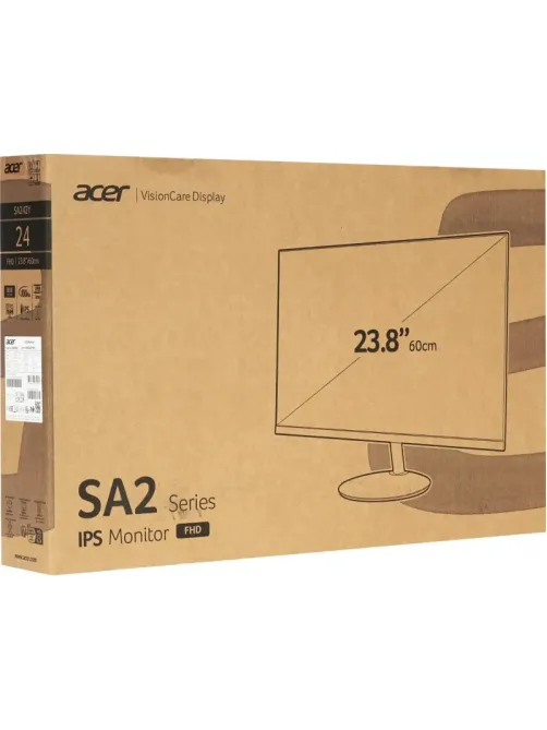 Монитор Acer 23,8 SA242YG0bi (UM.QS2CD.003) 16:9,IPS,FHD,120Hz, VGA,HDMI
