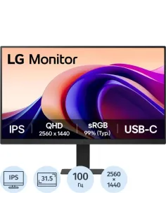 Монитор LG 32U631A-B (IPS,2560x1440,100Hz, HDMI 2.0, +USB Type-C (15W))