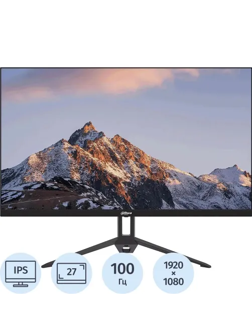 Монитор Dahua 27 DHI-LM27-B201E FHD/IPS/300cd/100Гц/VGA/HDMI/DP/черный