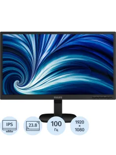 Монитор Philips 23.8 24B2N2100L FHD/IPS/100Гц/HDMI/VGA/черный