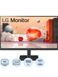 Монитор LG 24MS500-B(24MS500-B.ARUZ)23.8/FHD/IPS/100Hz/250cd/5ms/HDMI