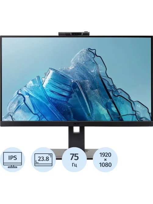 Монитор Acer B247YDbmiprczxv(UM.QB7EE.D10)23,8/FHD/IPS/75Hz/250cd/4ms/DP